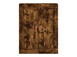 Aparador alto madera contrachapada roble ahumado 69,5x34x180 cm