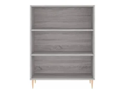 Aparador alto madera contrachapada gris sonoma 69,5x34x180 cm