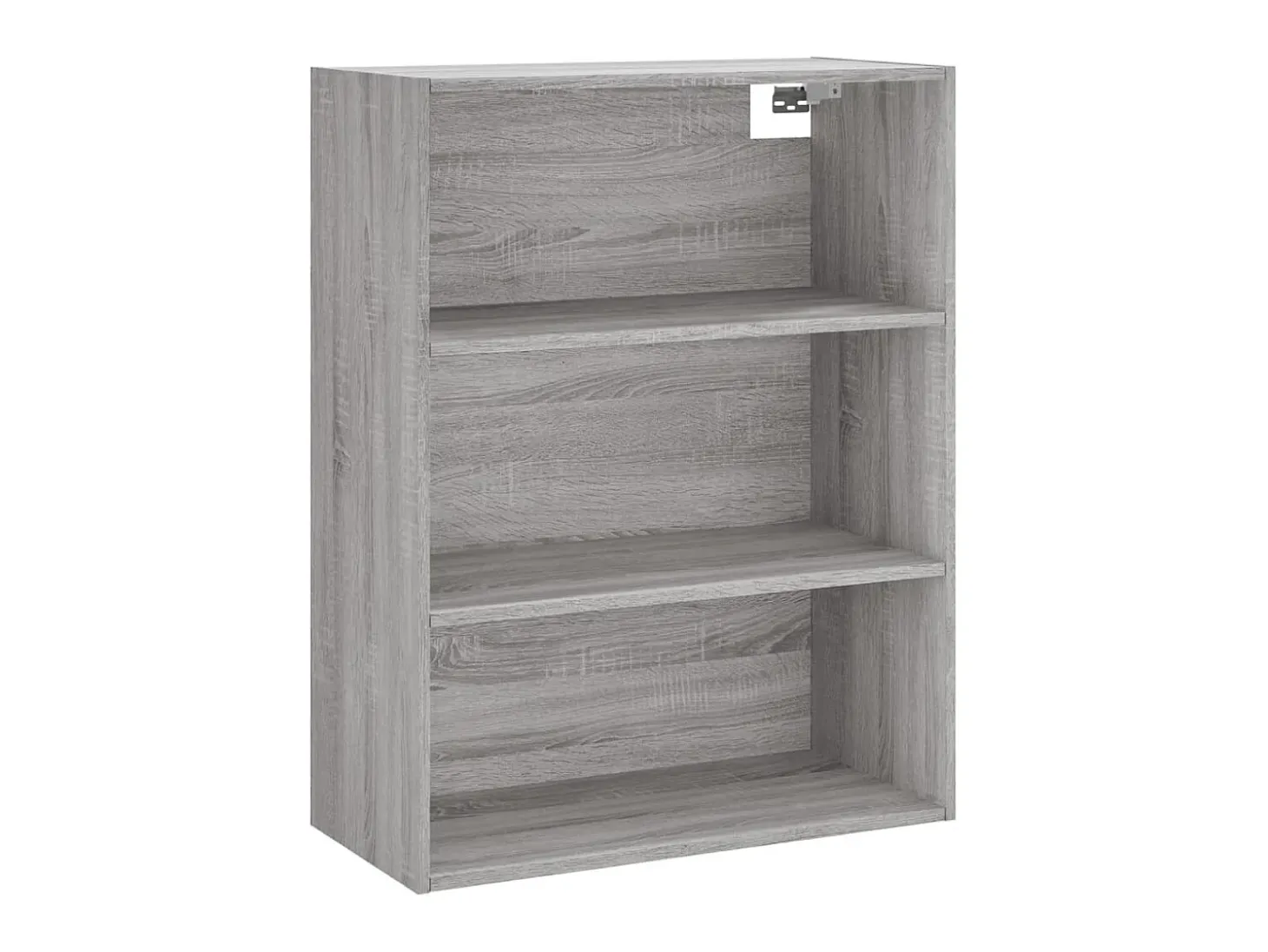 Aparador alto madera contrachapada gris sonoma 69,5x34x180 cm ES56430