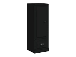 Aparador alto madera contrachapada negro 36x35,5x103,5 cm ES18648