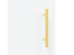 Aparador alto madera contrachapada blanco 69,5x34x180 cm