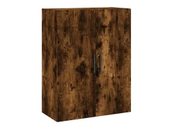 Aparador alto madera contrachapada roble ahumado 69,5x34x180 cm ES98454