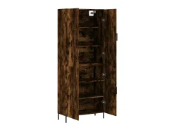 Aparador alto madera contrachapada roble ahumado 69,5x34x180 cm ES54734
