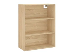 Aparador alto madera contrachapada color roble 69,5x34x180 cm ES341839