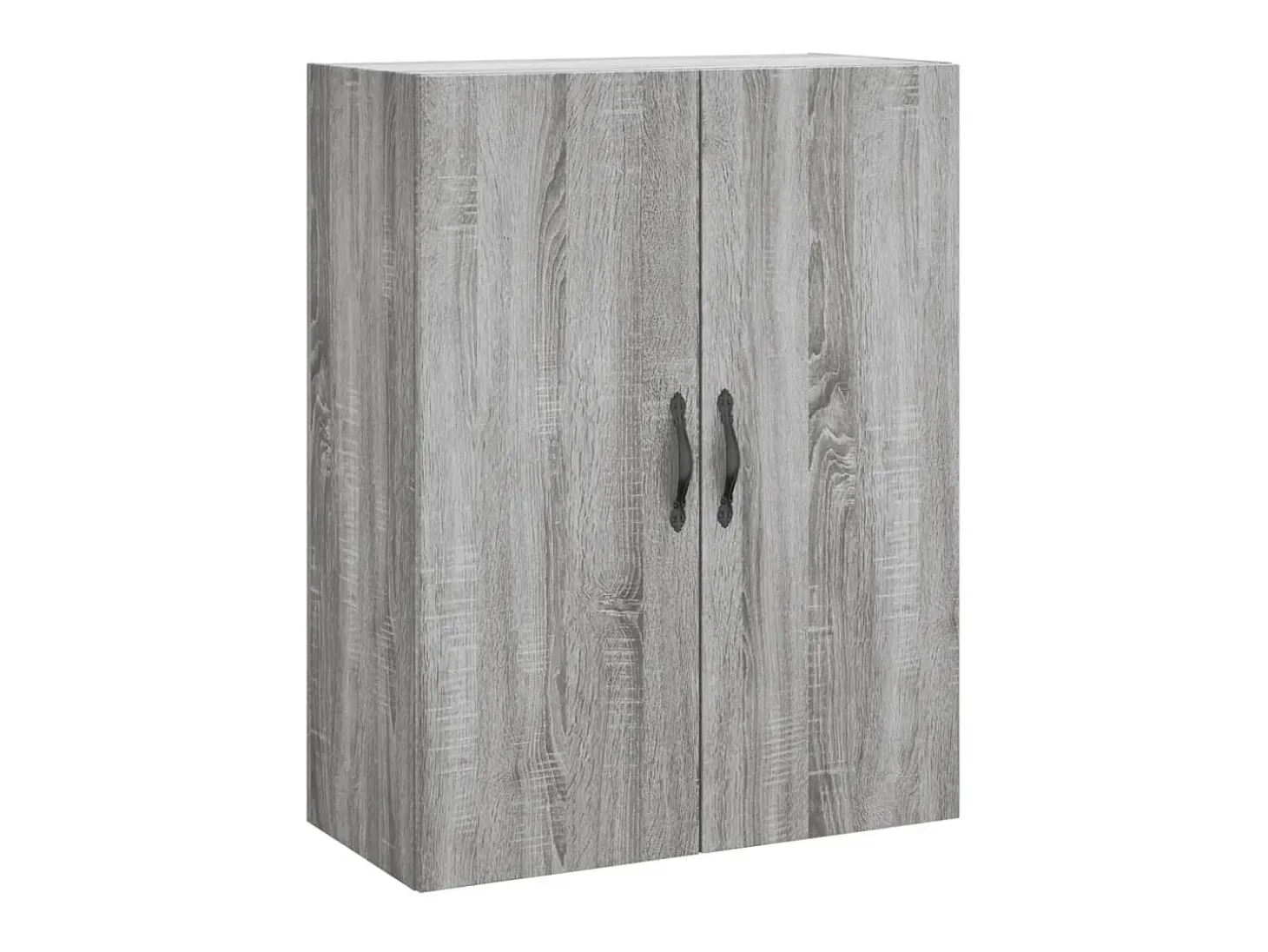 Aparador alto madera contrachapada gris sonoma 69,5x34x180 cm ES85939