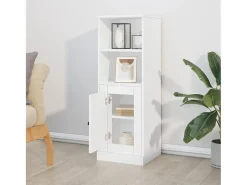 Aparador alto madera contrachapada blanco 36x35,5x103,5 cm ES34735