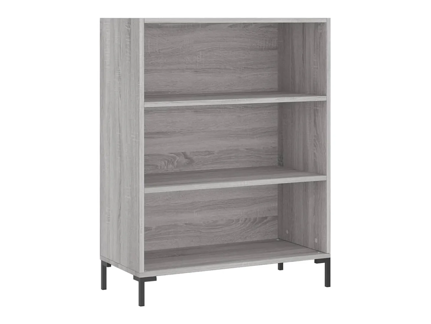 Aparador alto madera contrachapada gris sonoma 69,5x34x180 cm