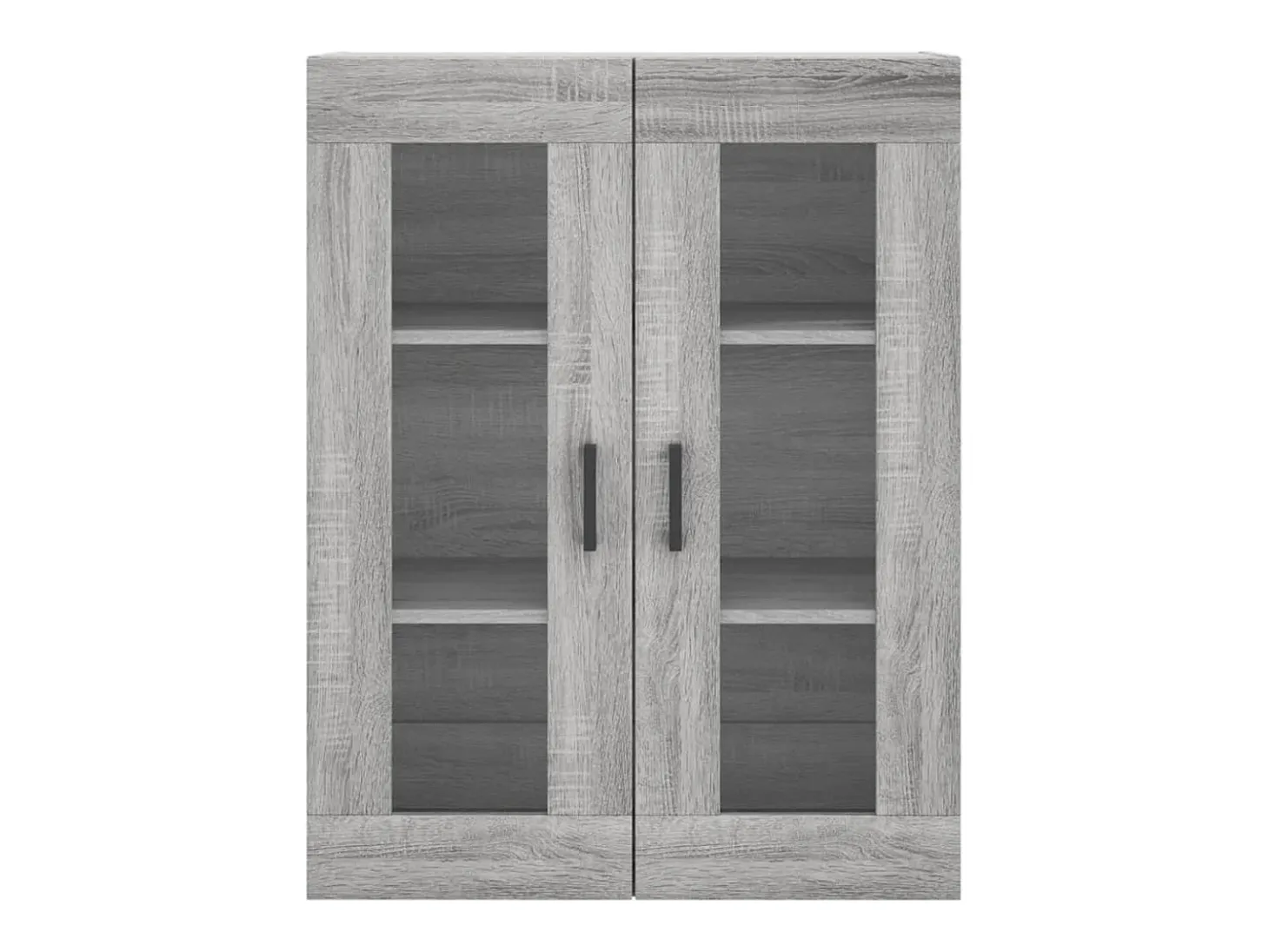 Aparador alto madera contrachapada gris sonoma 69,5x34x180 cm