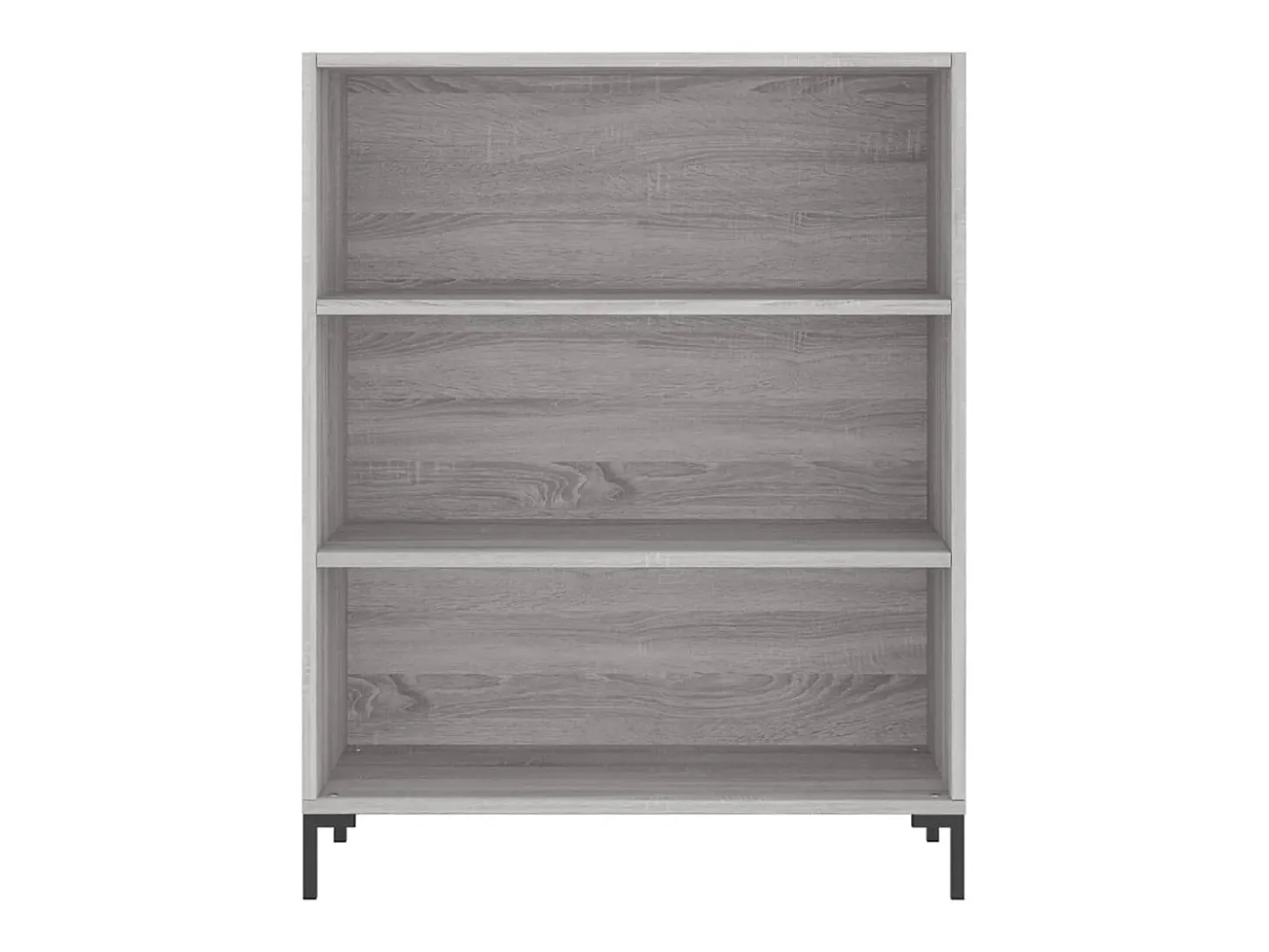 Aparador alto madera contrachapada gris sonoma 69,5x34x180 cm