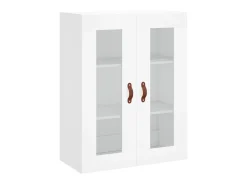 Aparador alto madera contrachapada blanco 69,5x34x180 cm ES93389