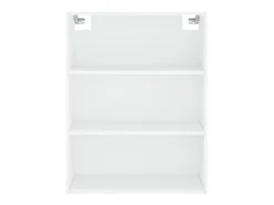 Aparador alto madera contrachapada blanco 69,5x34x180 cm