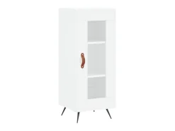 Aparador alto madera contrachapada blanco 34,5x34x180 cm ES54310