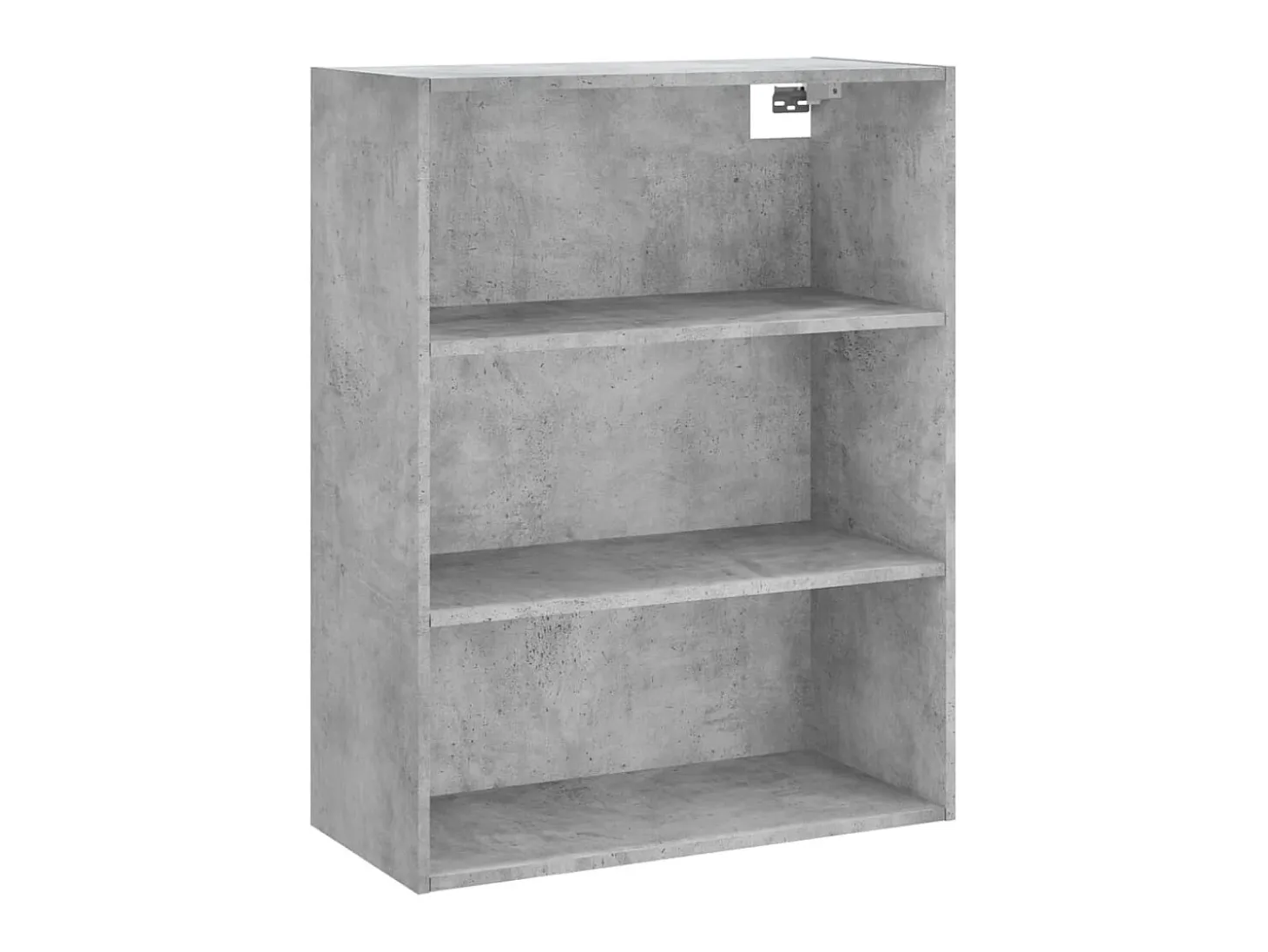 Aparador alto madera contrachapada gris hormigón 69,5x34x180 cm ES20282