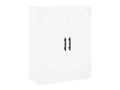 Aparador alto madera contrachapada blanco 69,5x34x180 cm ES66085
