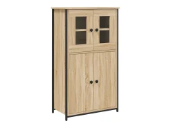 Aparador alto madera contrachapada roble Sonoma 62x32x106,5 cm