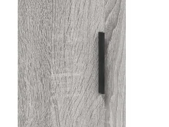 Aparador alto madera contrachapada gris sonoma 69,5x34x180 cm