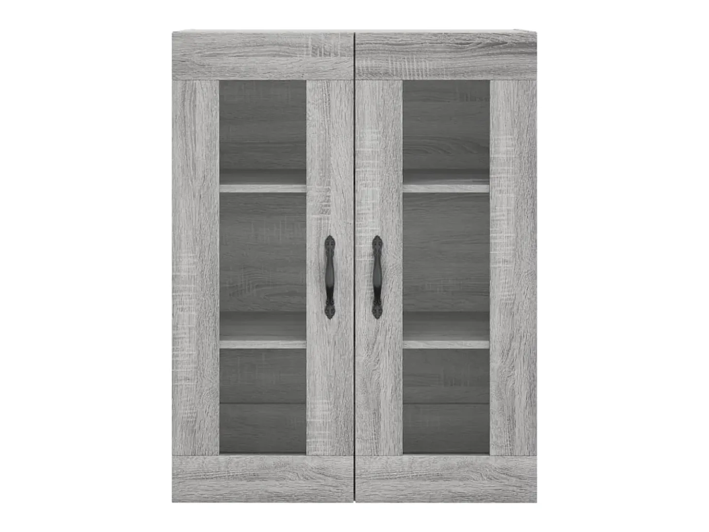 Aparador alto madera contrachapada gris sonoma 69,5x34x180 cm