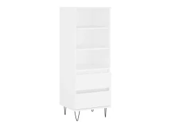 Aparador alto madera contrachapada blanco 40x36x110 cm ES35373