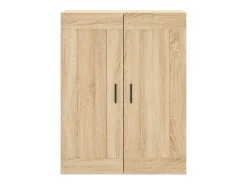 Aparador alto madera contrachapada color roble 69,5x34x180 cm