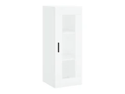 Aparador alto madera contrachapada blanco 34,5x34x180 cm ES65009