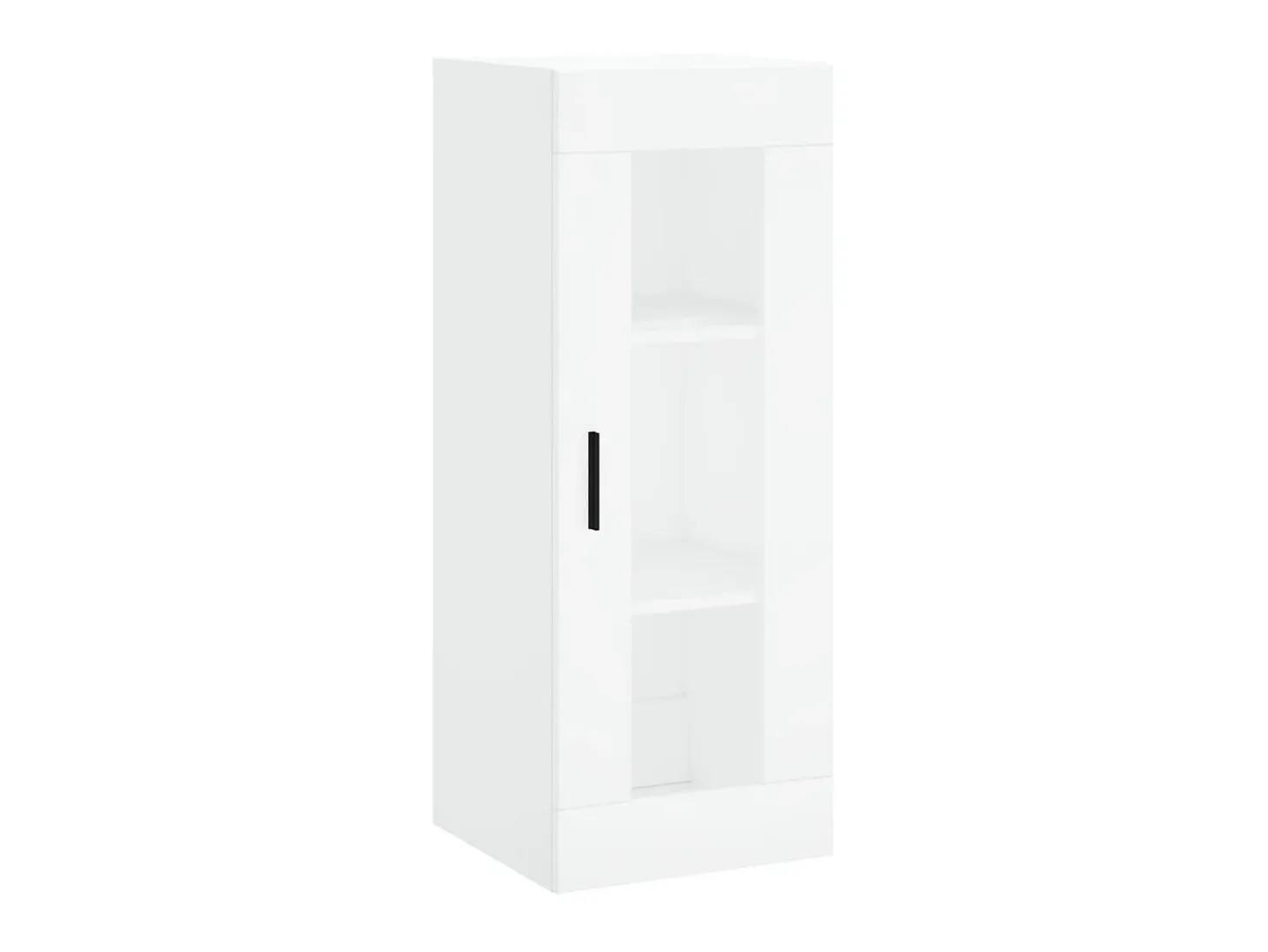 Aparador alto madera contrachapada blanco 34,5x34x180 cm ES65009