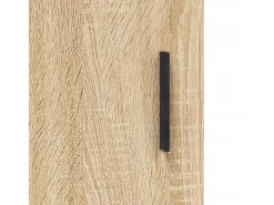 Aparador alto madera contrachapada color roble 69,5x34x180 cm