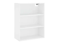 Aparador alto madera contrachapada blanco 69,5x34x180 cm ES19010