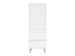Aparador alto madera contrachapada blanco 40x36x110 cm
