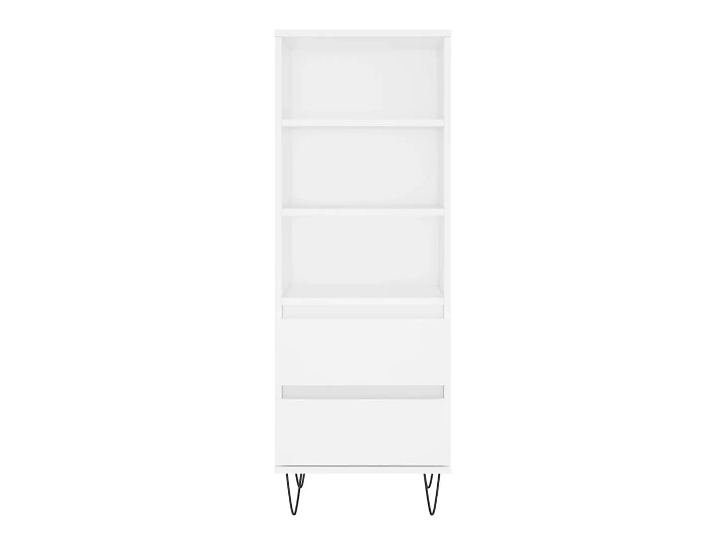 Aparador alto madera contrachapada blanco 40x36x110 cm