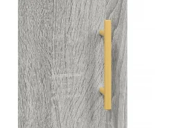 Aparador alto madera contrachapada gris sonoma 69,5x34x180 cm