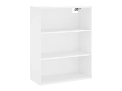 Aparador alto madera contrachapada blanco 69,5x34x180 cm ES59995