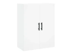 Aparador alto madera contrachapada blanco 69,5x34x180 cm ES99458