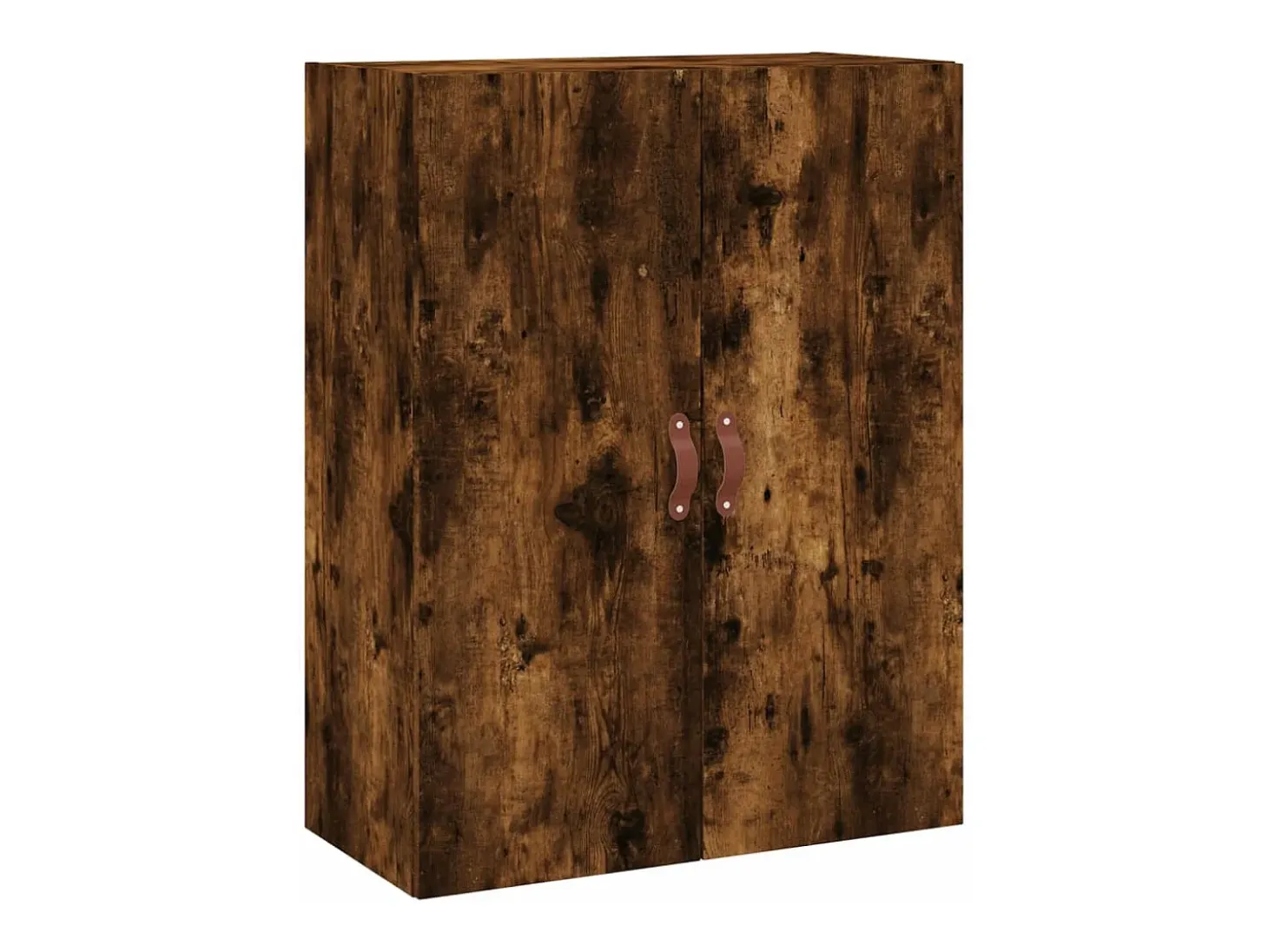 Aparador alto madera contrachapada roble ahumado 69,5x34x180 cm