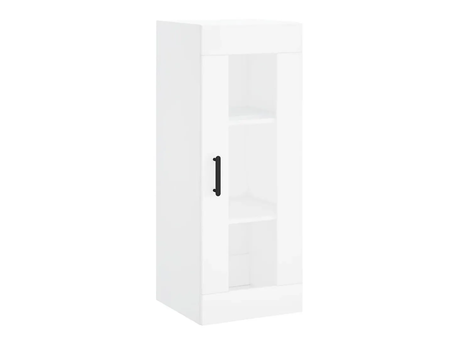 Aparador alto madera contrachapada blanco 34,5x34x180 cm ES54430