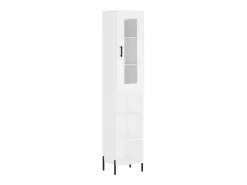 Aparador alto madera contrachapada blanco 34,5x34x180 cm ES54430