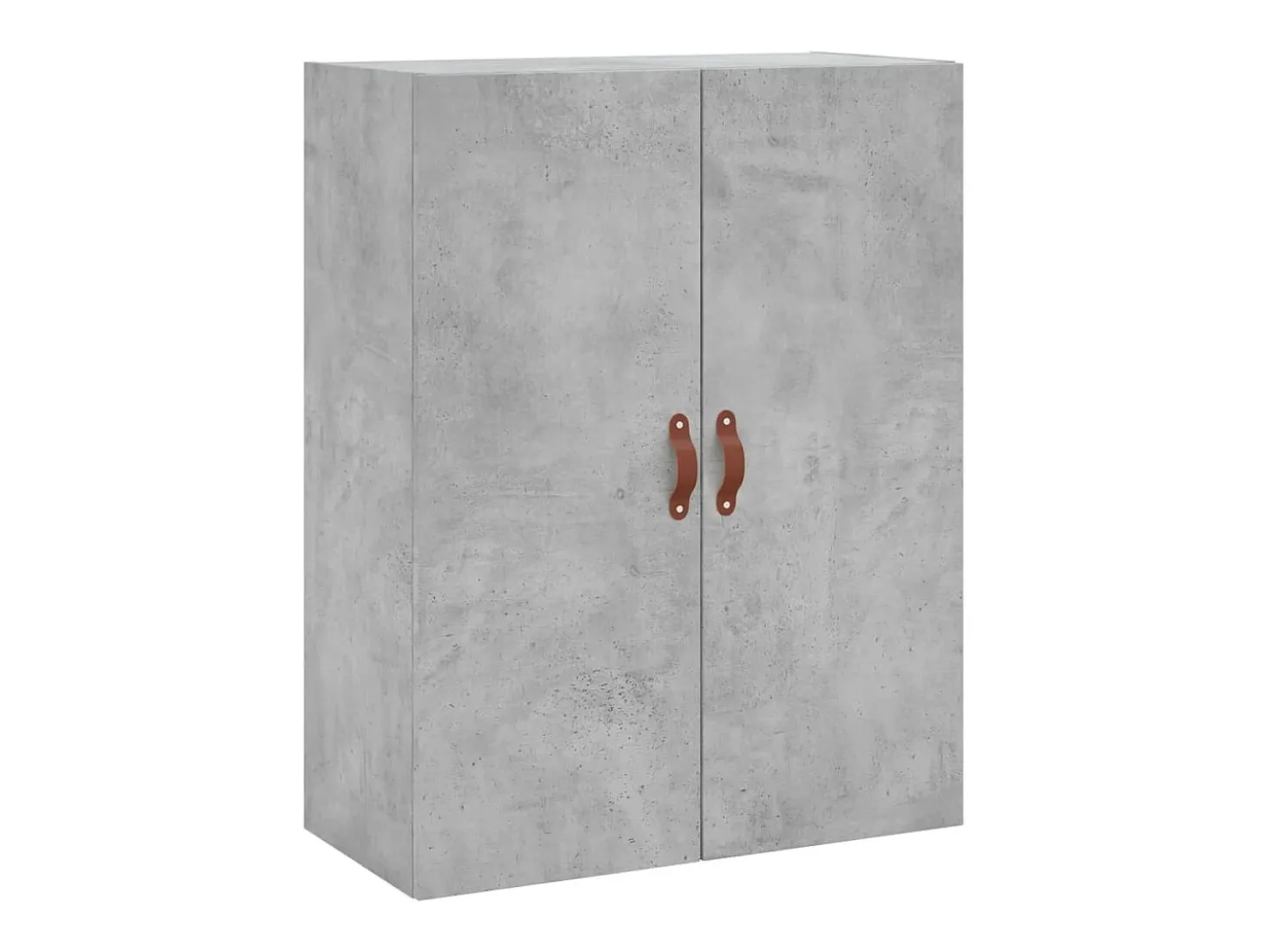 Aparador alto madera contrachapada gris hormigón 69,5x34x180 cm