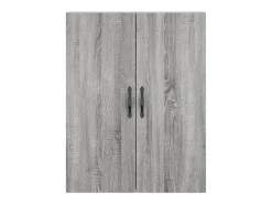 Aparador alto madera contrachapada gris sonoma 69,5x34x180 cm