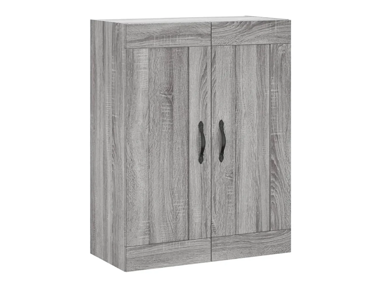Aparador alto madera contrachapada gris sonoma 69,5x34x180 cm