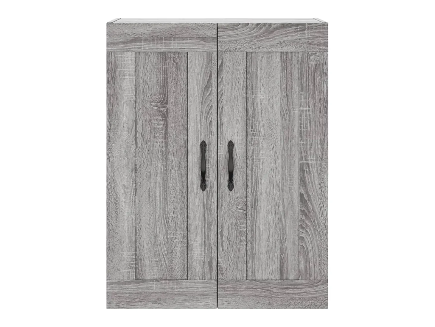 Aparador alto madera contrachapada gris sonoma 69,5x34x180 cm