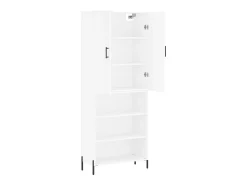 Aparador alto madera contrachapada blanco 69,5x34x180 cm ES73338