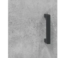 Aparador alto madera contrachapada gris hormigón 69,5x34x180 cm