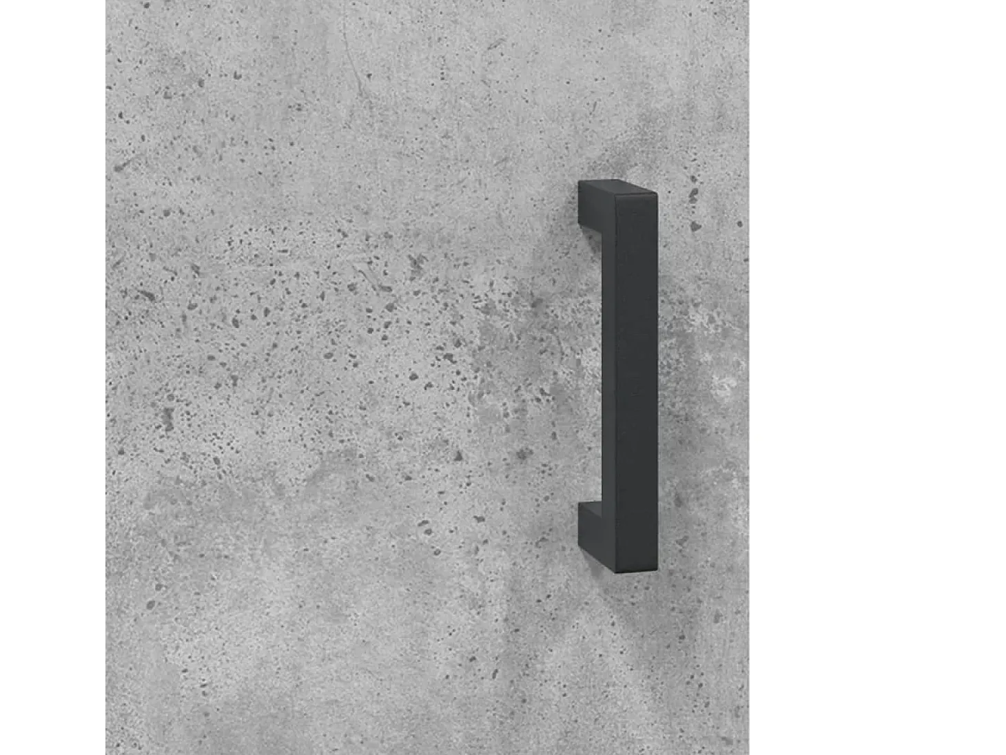 Aparador alto madera contrachapada gris hormigón 69,5x34x180 cm