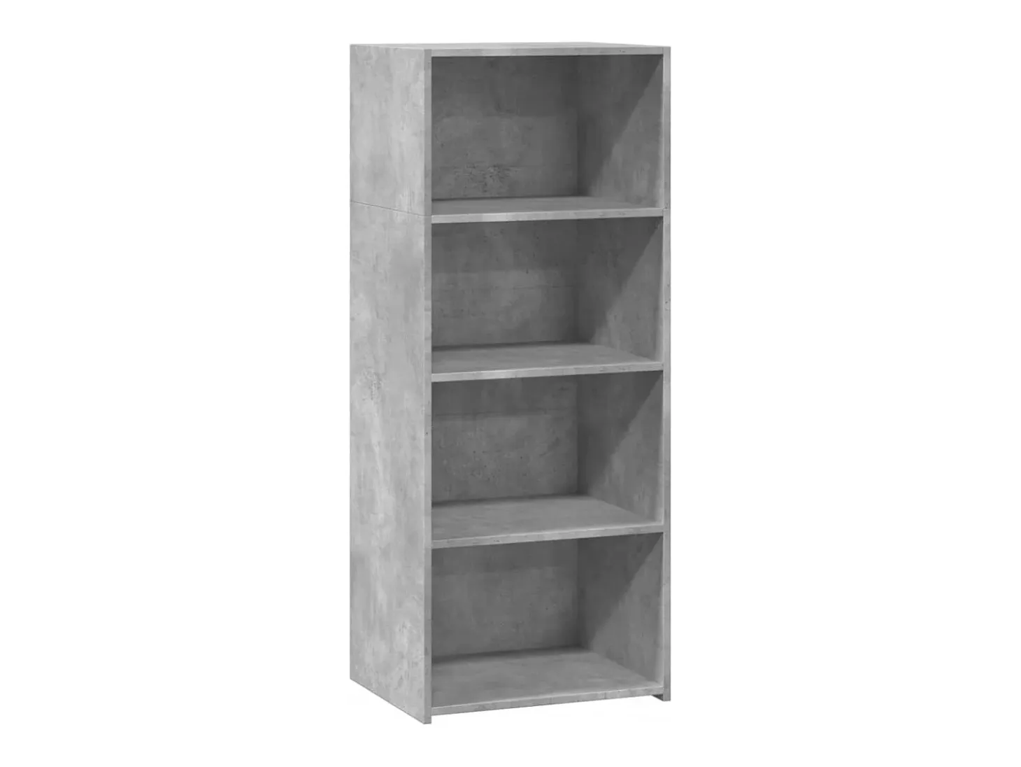 Aparador alto madera de ingeniería gris hormigón 50x41x124 cm