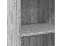Aparador alto madera de ingeniería gris Sonoma 45x41x124 cm