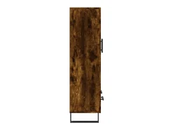 Aparador alto madera de ingeniería roble ahumado 69,5x31x115 cm
