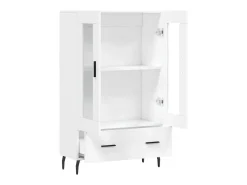 Aparador alto madera de ingeniería blanco 69,5x31x115 cm ES83782