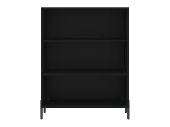 Aparador alto madera de ingeniería negro 69,5x32,5x180 cm ES176494