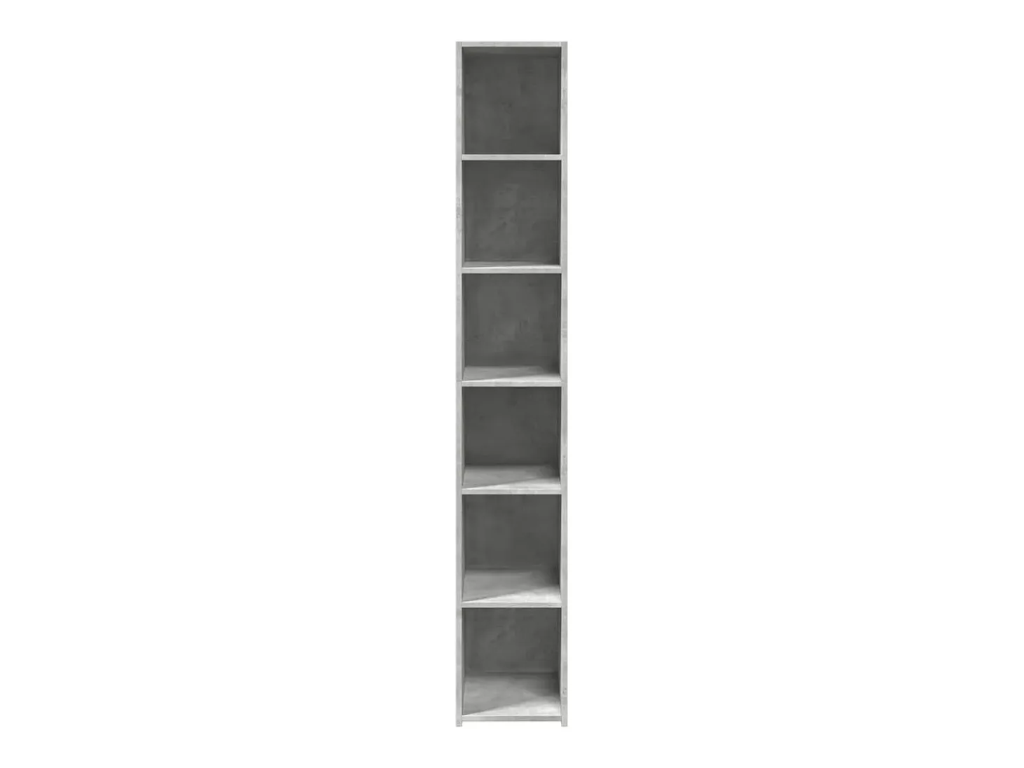 Aparador alto madera de ingeniería gris hormigón 30x41x185 cm