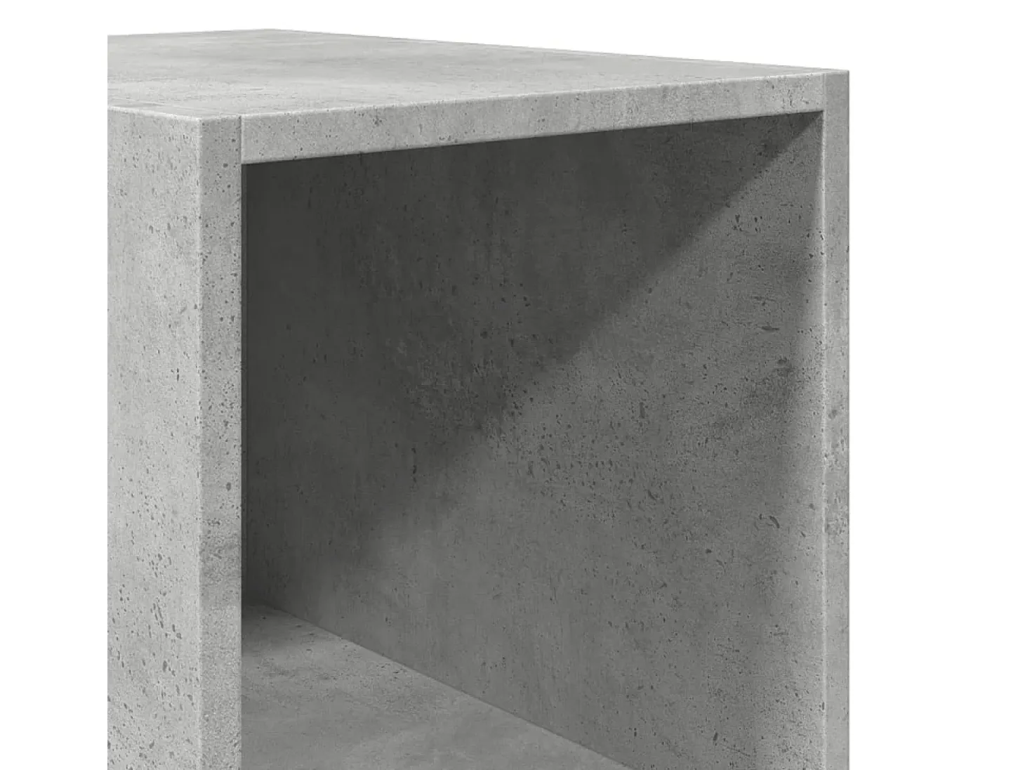 Aparador alto madera de ingeniería gris hormigón 30x41x185 cm