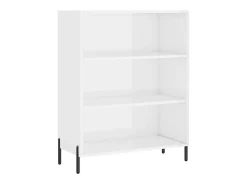 Aparador alto madera de ingeniería blanco 69,5x32,5x180 cm ES61343